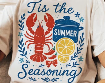 Crawfish Boil Season PNG: Retro Summer Design (Digital Download)