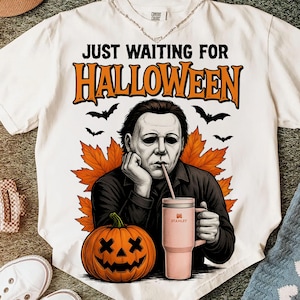 Halloween Horror Movie Characters PNG: Spooky T-Shirt Design (Digital Download