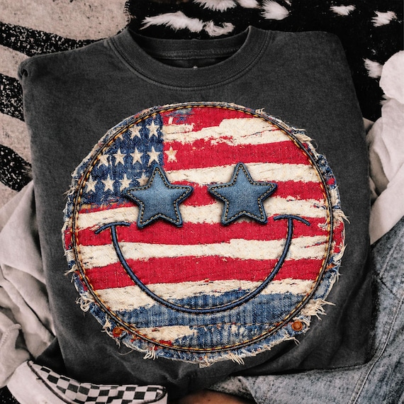 Faux Patchwork USA Png, 4th of July Png, 1776 Png, Faux Patchwork 4th of July Png, America Png, Patriotic Png, USA Flag Png