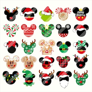 Christmas Doodle SVG Bundle: Mouse & Gingerbread Designs (Digital Download)
