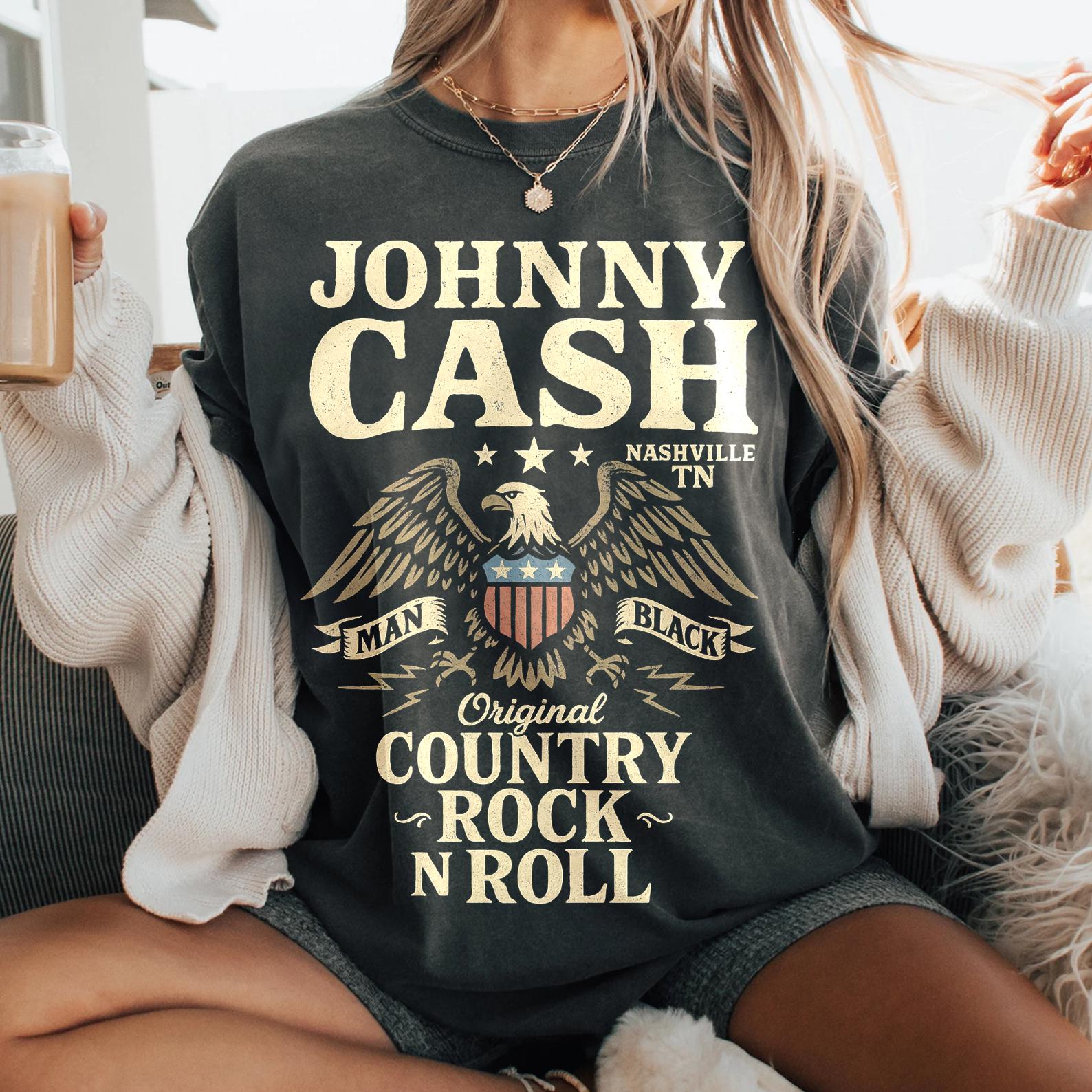 Johnny Cash American Eagle PNG: Country Rock & Roll (digital Download ...