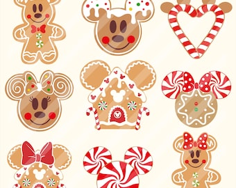 Christmas Gingerbread Mouse SVG Bundle: Doodle Cut Files (Digital Download)