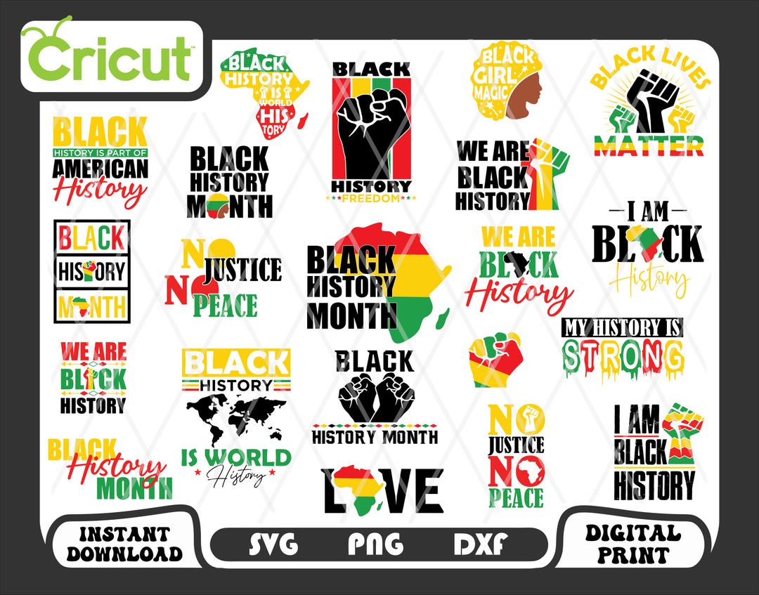 Black History Svg Png Bundle, Black History Month Svg Bundle, Black ...