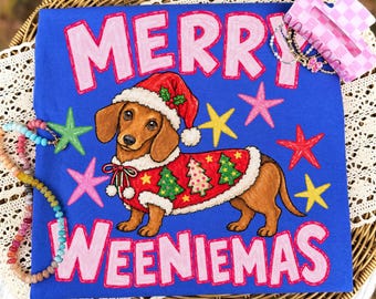 Preppy Dachshund Png, Christmas movie characters png, Merry Christmas Dachshund Dog, Retro Christmas png, Tis The Season png, Christmas png