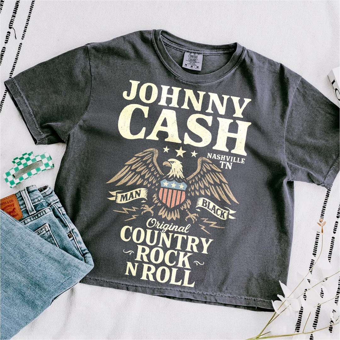 Johnny Cash American Eagle PNG: Country Rock & Roll (digital Download ...