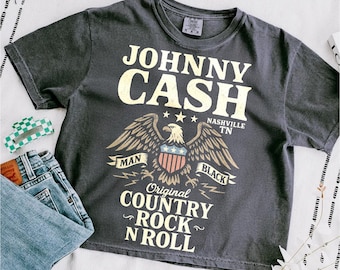 Johnny Cash American Eagle PNG: Country Rock & Roll (Digital Download)