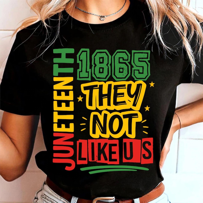 Juneteenth 1865 SVG PNG: Afro Independence Day Shirt Design (Digital Download) image 1