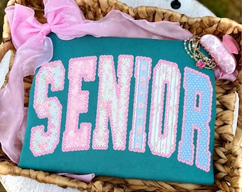 Senior 2026 Png, Class of 2026 PNG, Senior Year Png, Graduation Png, Dainty Png, Girly Png, School Spirit Png, Preppy Floral Png