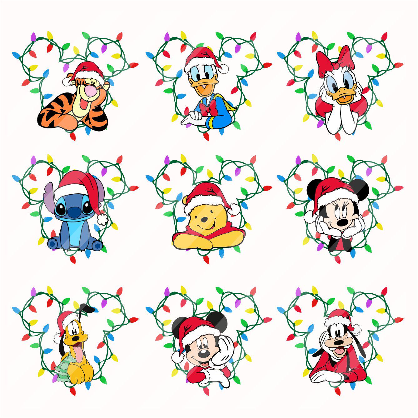 Mickey & Friends Christmas SVG: Family Holiday Shirt Designs (Digital Download)
