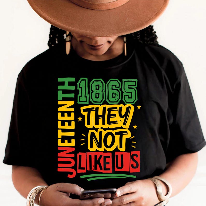 Juneteenth 1865 SVG PNG: Afro Independence Day Shirt Design (Digital Download) image 2