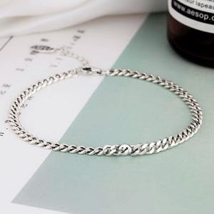 Handmade Silver Color Chain Bracelet: Smile Face Pendant, Fashion Jewelry