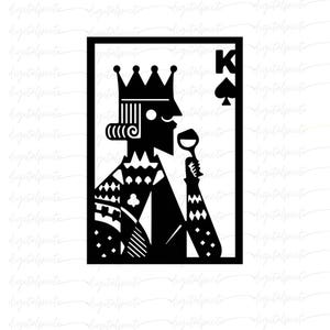 King and Queen PNG – Matching Script Sublimation Design for Couple Shirts, Anniversary Gifts, Valentine’s Apparel & Romantic DIY Crafts