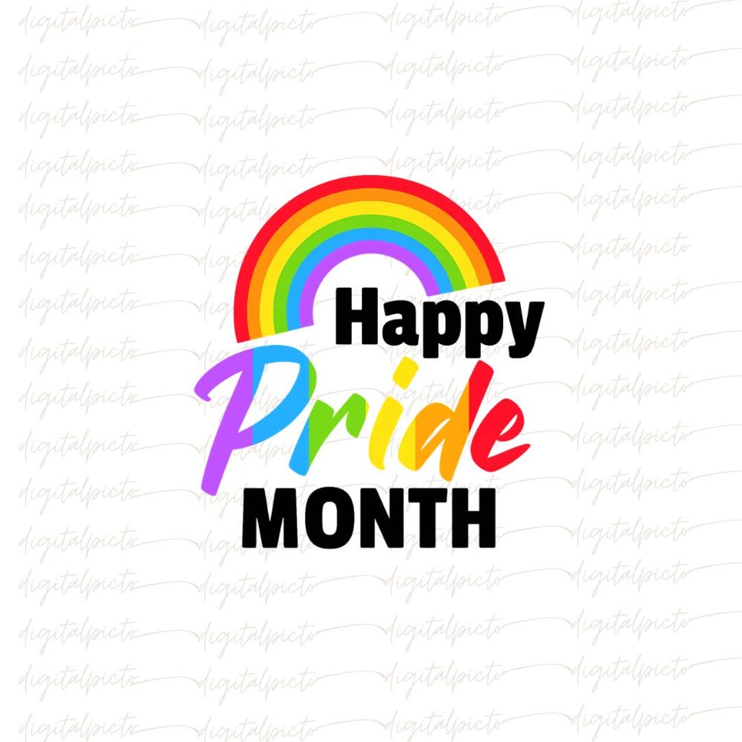 Happy Pride Month PNG | Rainbow Arch LGBTQ+ Clipart | Colorful ...