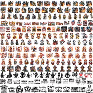 250+ Fireman PNG Mega Bundle Designs Firefighters Watercolor Clipart Fire Truck Station Fireman Sublimation Fire Fighter Truck Birthday