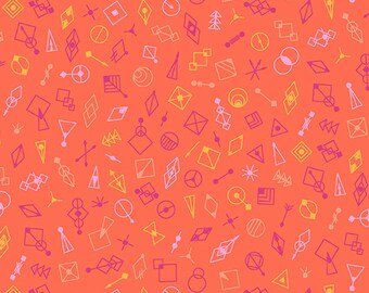 Glitter Persimmon, Deco Glo II by Giucy Giuce for Andover