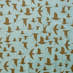 PRE-ORDER NOW, Maritime Birds Seagrass, Charley Harper Coastal Vol. 2 for Birch Organic Fabrics