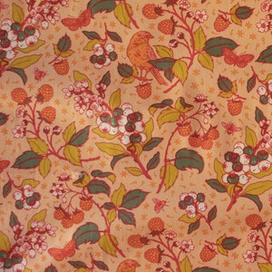 Mustard Beetle for Birch Fabrics, Bountiful, Wild Berries Blush image 1
