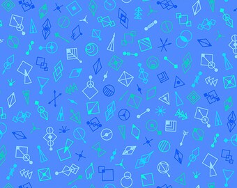 Glitter Blueberry, Deco Glo II by Giucy Giuce for Andover