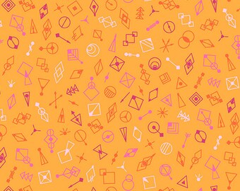 Glitter Cantaloupe, Deco Glo II by Giucy Giuce for Andover