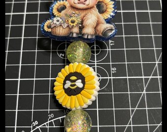 Highland Cow Badge Reel