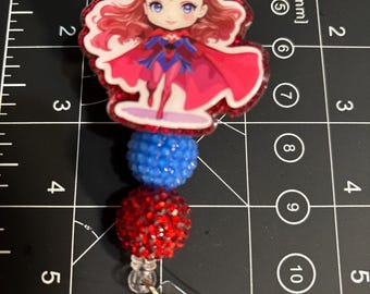 Red Witch badge reel