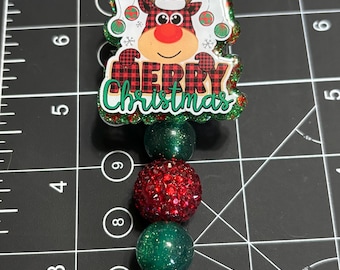 Christmas Reindeer badge reel