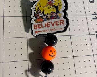 Great Pumpkin Believer Badge Reel - Halloween Lanyard