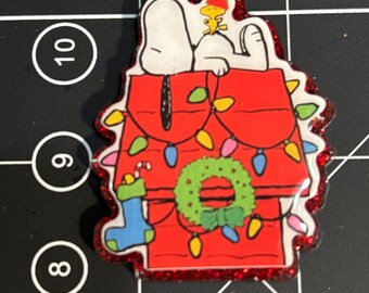 Christmas Beagle badge reel