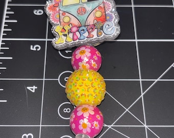 Trippy Hippie badge reel