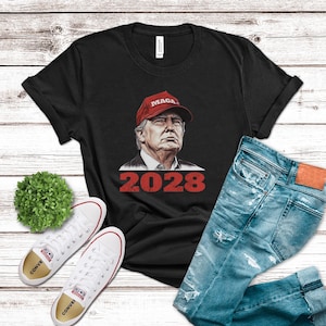 MAGA 2028 Shirt Donald Trump Shirt Patriotic USA Design Trump Supporter Gift Make America Great Again Shirt MAGA Gift President Shirt