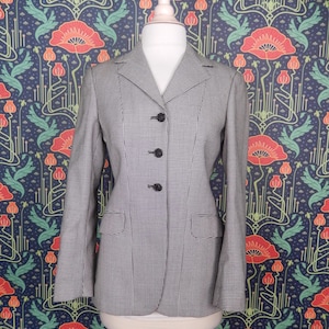 Vintage Pytchley English Hacking Equestrian Hunting Riding Jacket Houndstooth