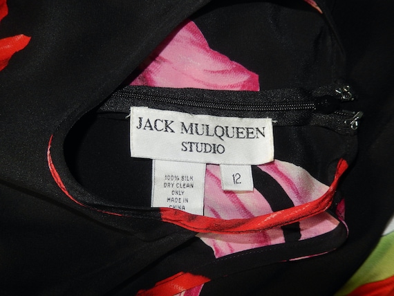 Vintage 90's Y2K Jack Mulqueen Black Red Pink Big… - image 3