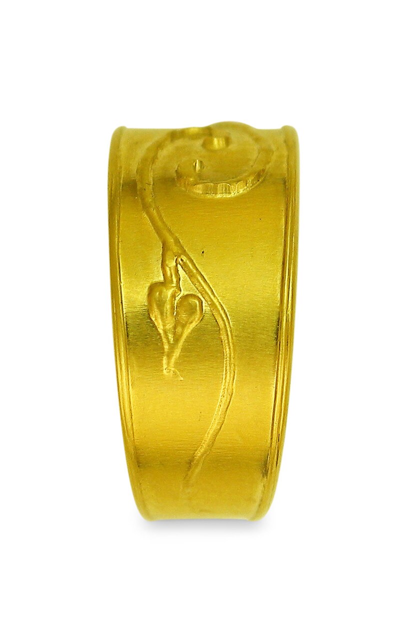 22k Gold Double Swirl Ring Using 100 Percent Recycled Gold Etsy