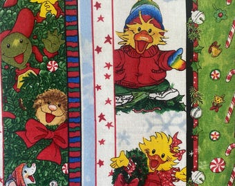 Little Suzy Zoo Suzys Christmas by Hoffman Quilt Cotton - Etsy