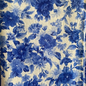 Zomerbriesje van Moda blauw en witte quilt katoenen stof-bthy