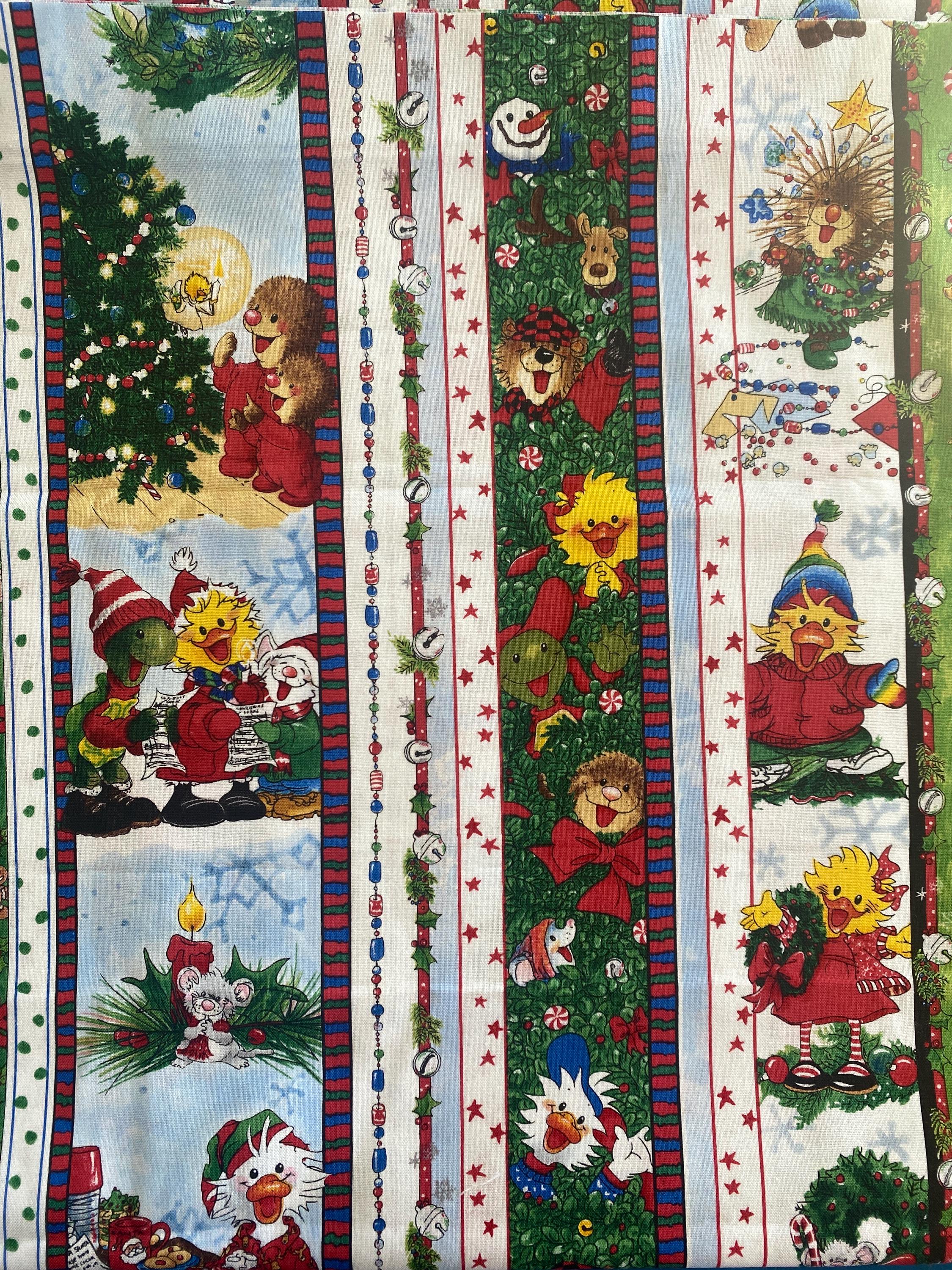 Little Suzy Zoo Suzys Christmas by Hoffman Quilt Cotton - Etsy