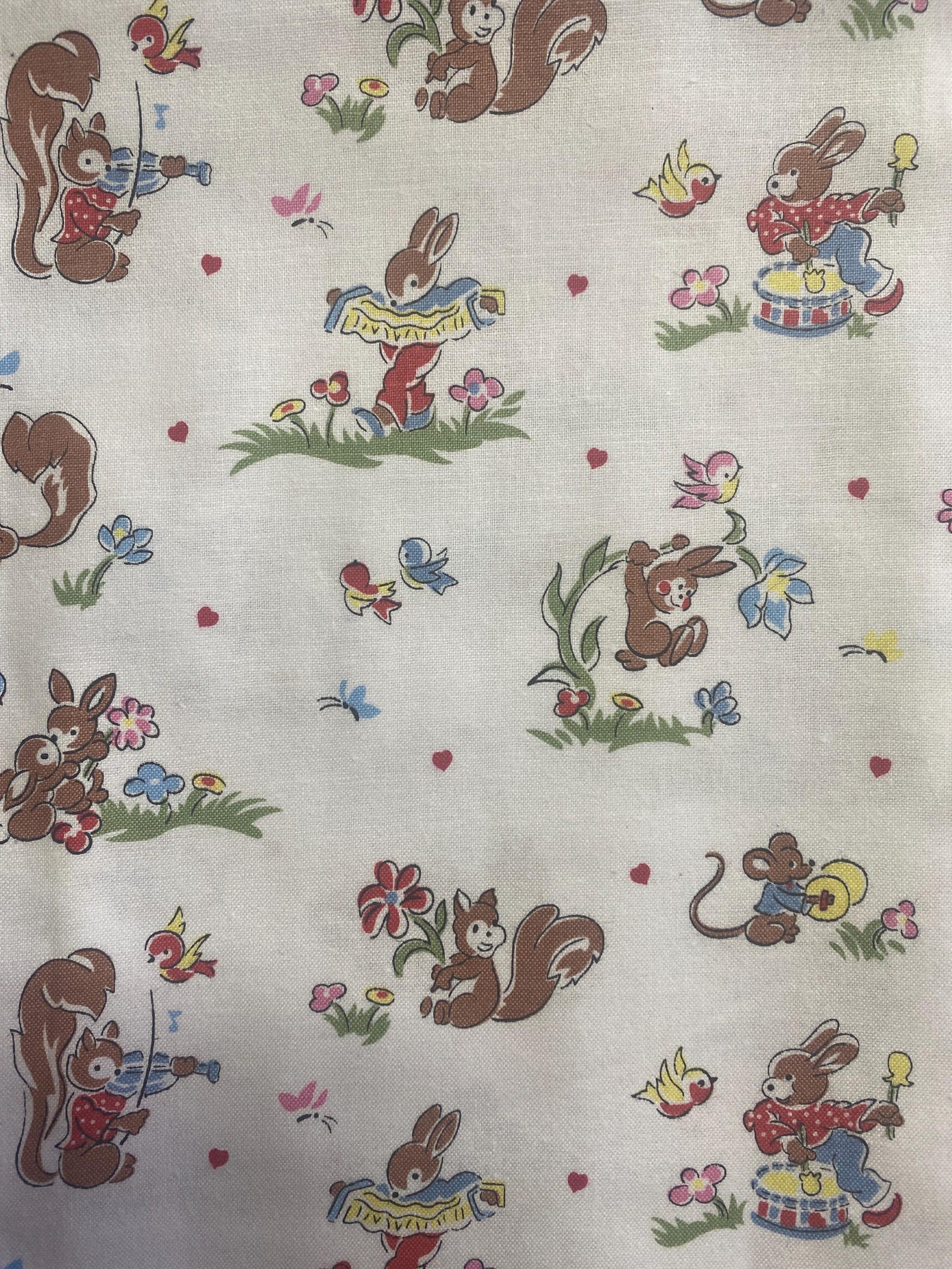 Squirrel Scurry White From Love Notes by Lindsey Wilkes for Riley Blake ...