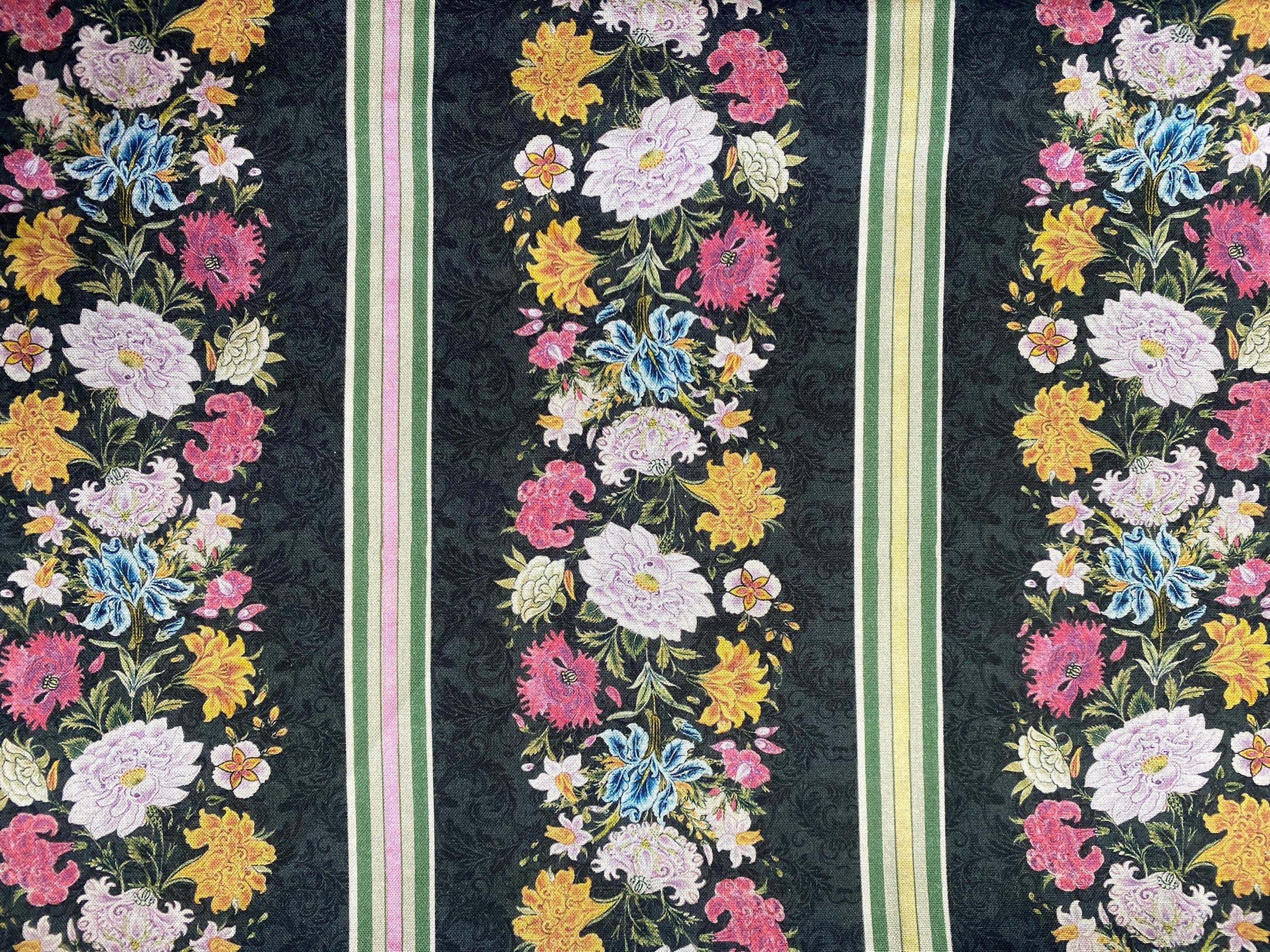 Heritage Floral Stripe by Michael Miller Quilt Cotton Fabric - Etsy