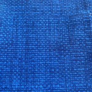 Blue basket weave cross hatch   fabric-26x44
