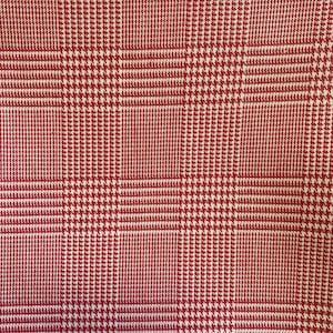 Red gingham small check  quilt cotton -30x44”