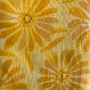 Sunshine & Blue Skies brightly beaming  Floral sunshine by create  joy by Moda  on golden yellow  quilt cotton bthy  fabric