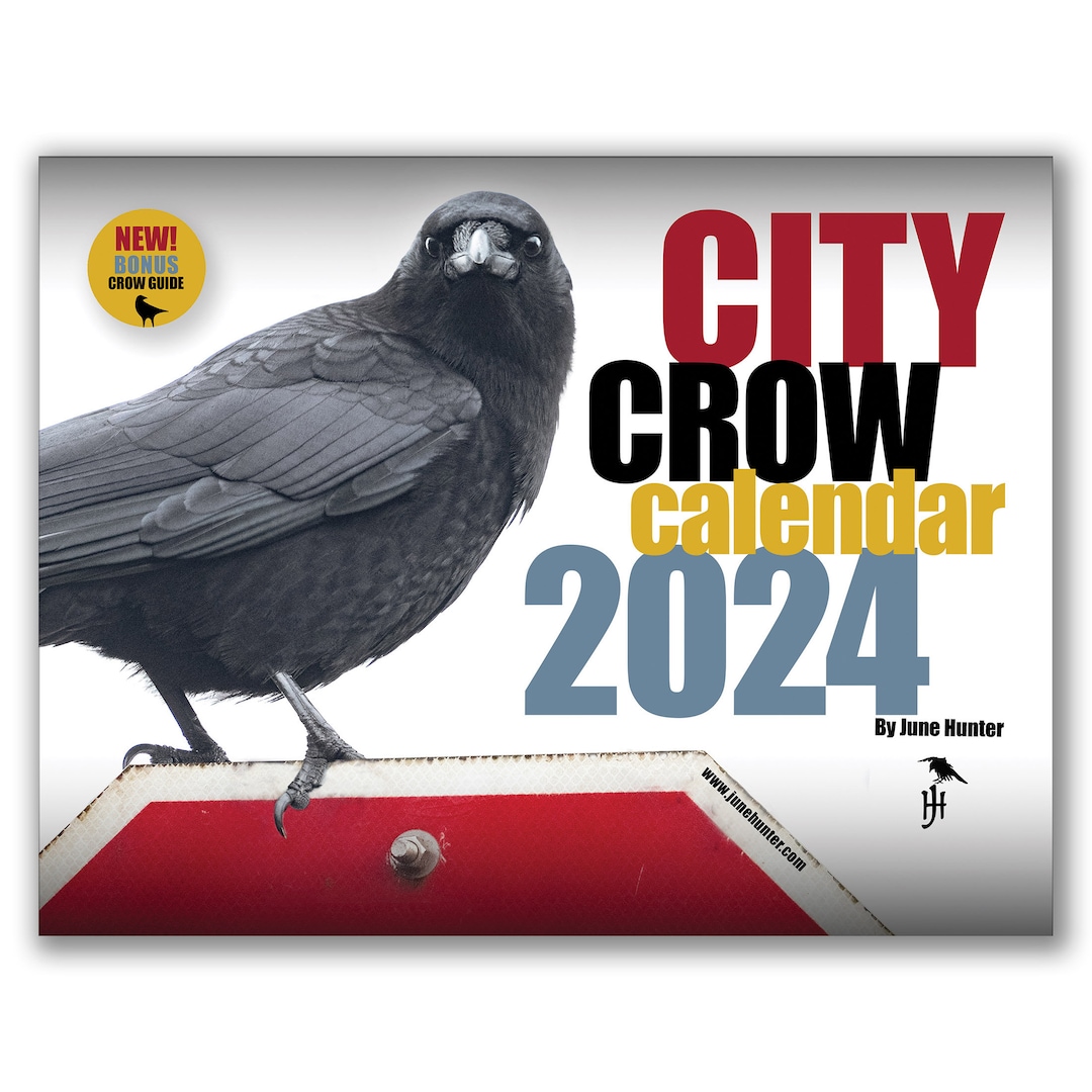 CITY CROW CALENDAR 2024 Preorder 12 Months of Fine Art Crow Etsy Canada
