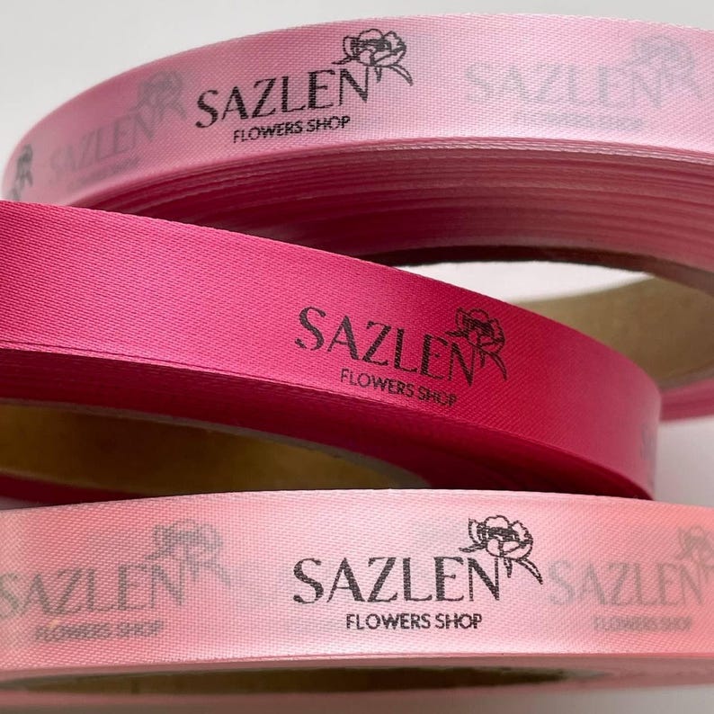 Painted Satin Ribbon Custom Printed Satin Ribbon 200m - Etsy