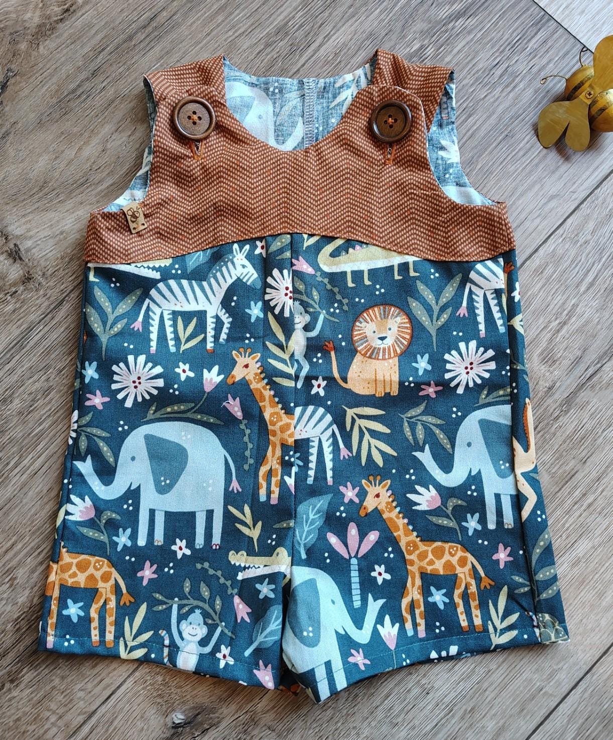 Combinaison Jungle Wonder Nation Pour Fille – Taille 4T, Imprimé Animalier
