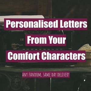 Carta de personaje de confort personalizada