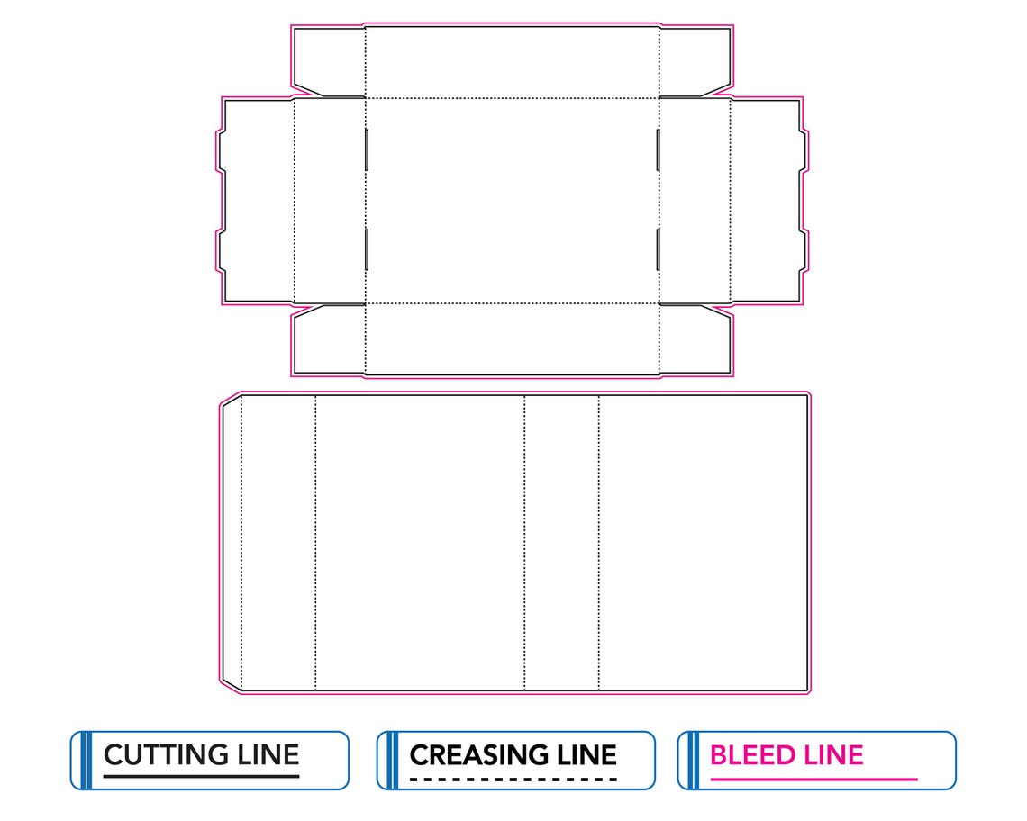 Inner and Sleeve Box Packaging Liner | Printable Dieline Template ...