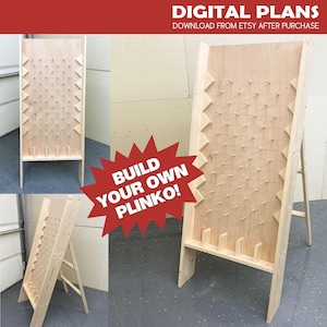 Plinko Game Board Plans - PDF Plans to Make your own Plinko Board