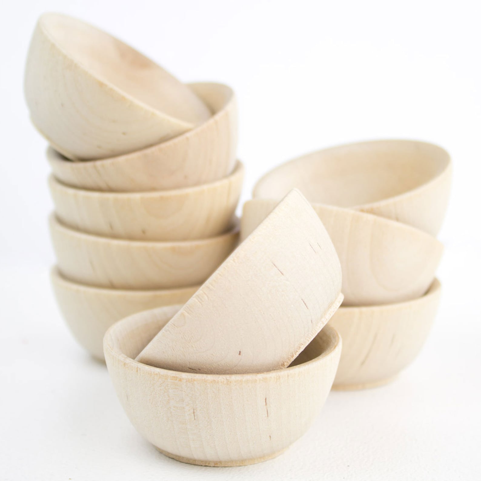 50 Small Wooden Bowls Round Wood Bowl Pinch Pot Pinch Etsy Denmark