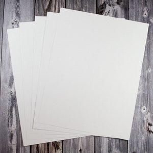 8.5&quot; x 11&quot; White Sticker Paper  --  Matte Finish Full-Sheet Labels for Printing