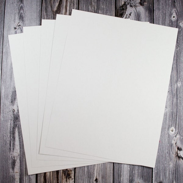8.5" x 11" White Sticker Paper  --  Matte Finish Full-Sheet Labels for Printing
